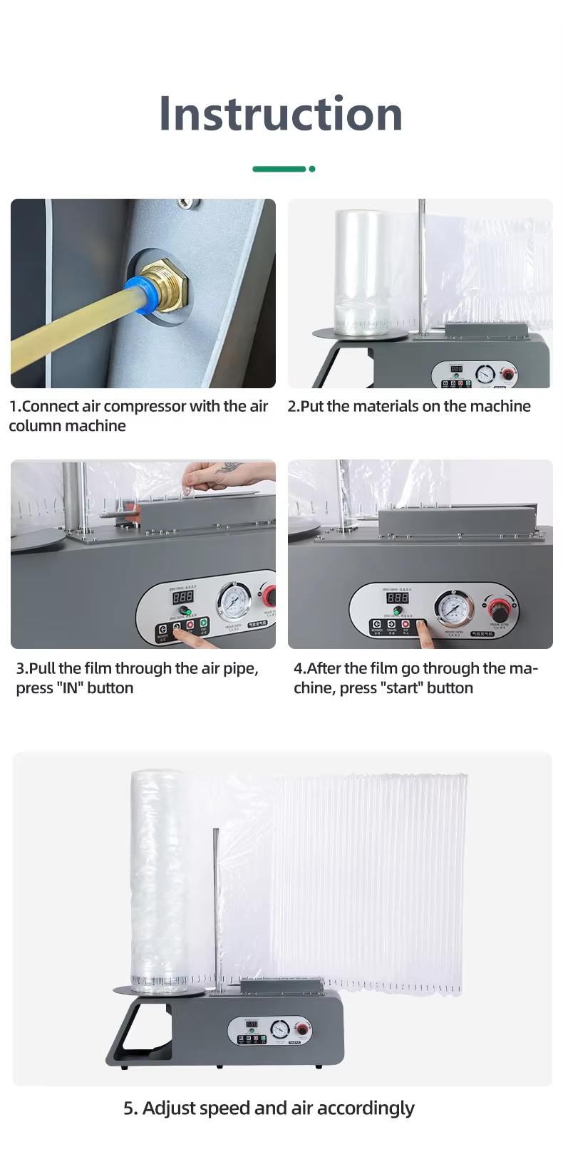 Q20 Air Column Cushion Machine