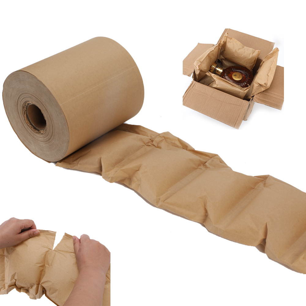 Protective packaging materials in a fulfillment center